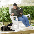 Semco Rockaway Heavy-Duty Outdoor Rocking Chair w/Low Maintenance All-Weather - Image 6