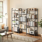 SUPERJARE Triple Bookshelf, Bookcase - Image 2