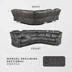 Lexicon Reclining Sectional Couches - Image 5