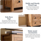 T4TREAM Farmhouse 5 Drawers Dresser Chests - Image 6