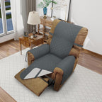 Reversible Chair Covers for Recliner Oversized, Dark Blue | Recliner Oversized by LuxshareHome