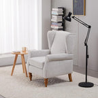 Coffee Table & Armchair Set, High-Back Wingback Chair - Image 9