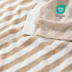Snuggle Sac Ultra Soft Throw Blanket, Cozy Knitted, Fuzzy Knit Striped - Image 4