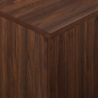 Walker Edison Reema Fluted 4-Door Kitchen Sideboard Buffet Console, 69 Inch - Image 5
