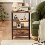 SUPERJARE Nightstand with Charging Station, Bed Side Table with Adjustable - Image 7
