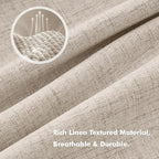 MIULEE 100% Blackout Linen Curtains - Image 3