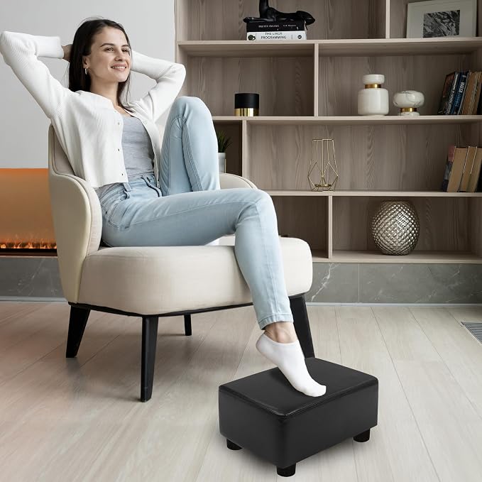 CAROLMADE Small Foot Stool Ottoman Footstool - Image 4