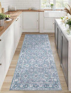 SERISSA 2x5 Washable Non Slip Floral Boho Runner Rug - Image 5