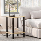 TUTOTAK End Table with Charging Station, Small Side Table with Outlets - Image 4