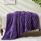 NEWCOSPLAY Fleece Clouds Cozy Twin Blanket - Image 6