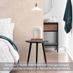 MH London Tri Pin Side Table I Handmade Natural Mango Wood, Naturally Moisture - Image 4