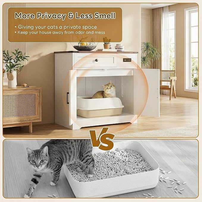 LIKIMIO 31.5" Smart Cat Litter Box Enclosure - Image 7