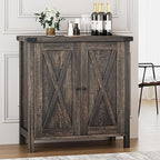 GarveeHome Small Storage Cabinet, Farmhouse Sideboard Buffet Cabinet - Image 8