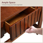 52" Solid Wood Console Table for Entryway, Modern Sofa Table Behind Couch - Image 5