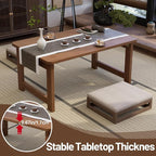 Japanese Floor Table, Bamboo Folding Coffee Table, Portable Solid Wood Japanese - Image 4