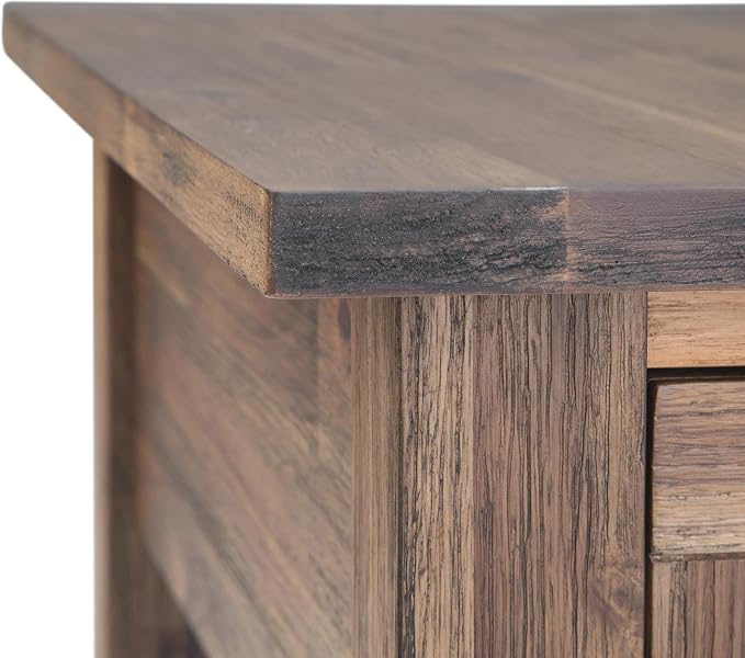 SIMPLIHOME Monroe Narrow Side Table – 14 inch Wide Solid Acacia Wood Narrow End - Image 9