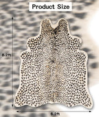 Oversized Cheetah Print Rug, Leopard Area Rug 6.2x8.2 Feet Faux Animal Print - Image 2