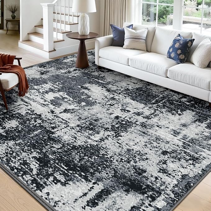 RELEANY Washable 7'x10' Abstract Area Rug - Image 2