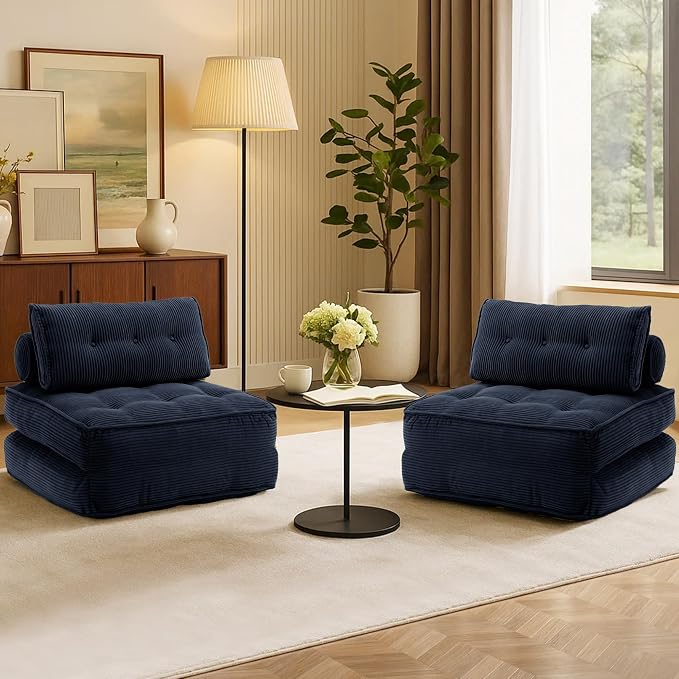 Folding Sofa Bed Convertible Sleeper Chair 33" by VIKAYAMICS
