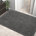 Sturdy Front Door Mat, Absorbent Muddy Dirt Resist Welcome Door Mats Outdoor by HIYARD