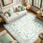 RELEANY Washable Area Rug, Square 6'x6', Water Repellent, Pet Friendly by RELEANY
