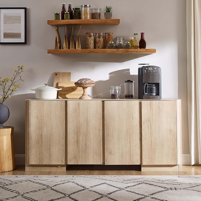 66" Large Sideboard Buffet Cabinet - Image 7