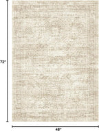Soalmost 4x6 Area Rug for Living Room, Washable Rugs Non-Slip, Thin Foldable - Image 2