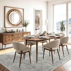 Soalmost 6x9 Area Rug for Living Room Washable Non-Slip Rugs Light Gray | - Image 8