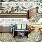 3x5 Leaf Entry Rug - Image 6