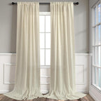 Pitalk 108 Inch Long Curtains for Living Room Birch Beige Linen Extra Long - Image 9