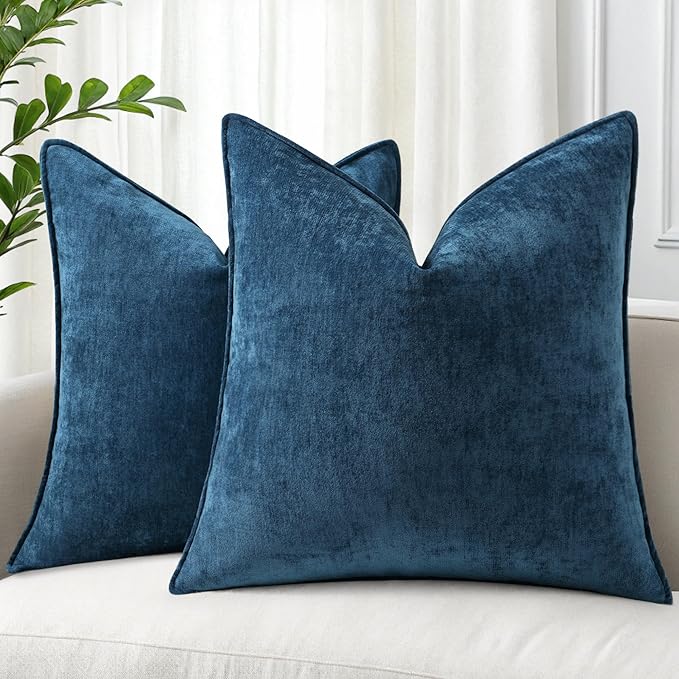 decorUhome Summer Couch Euro Sham Throw Pillow Covers 24x24 Set of 2, by decorUhome