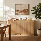 FURSUN 61" Modern Fluted Sideboard - Image 7