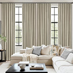 MIULEE Burlywood Birch Pinch Pleated 100% Blackout Curtains 40x90 Inches | Room - Image 7