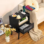 Lerliuo Rattan Nightstands Set of 2 - Image 4