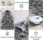 Yamaziot 2x8 Washable Hallway Runner Rug Non Slip Floral Carpet, Stain Resistant - Image 5