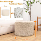 Plush Multi-Functional Ottoman Pouf – Ergonomic Ottoman Foot Rest - Image 2