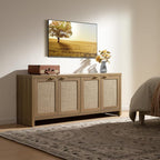 SICOTAS TV Stand for Living Room Boho Entertainment Center for Bedroom - Image 7