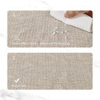 BALCONY & FALCON Placemats Set of 6 Faux Linen Cloth Place Mats Washable - Image 5