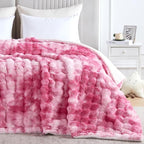 60x80 Inches Ultra-Soft Fuzzy Faux Fur Plush Twin Size Blanket - Image 6