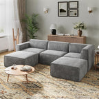 Novilla 109" Modular Sectional Sofa, No Assembly Cloud Sectional Couch by Novilla