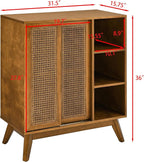 LKTART Mid Century Modern Storage Cabinet - Image 3