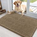 OLANLY Dog Door Mat for Muddy Paws 36x24, Super Absorbent Chenille Mud Mat | Tan by OLANLY