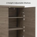 SICOTAS Buffet Cabinet with Storage Accent Sideboard Modern Credenza with Doors - Image 5
