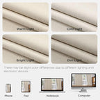 Joydeco Pinch Pleated Linen Curtains - Image 8