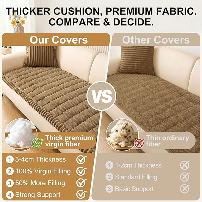 Smiry Couch Cover for Dogs, Non Slip Washable Sofa Protector for Pets | Soft - Image 5