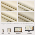 Joydeco 100% Blackout Pleated Curtains, Linen Window Curtains 2 Panel Sets 108 - Image 8