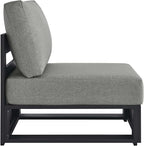 Modway Tahoe Aluminum Armless Patio Gray Modular Weather-Resistant - Image 4
