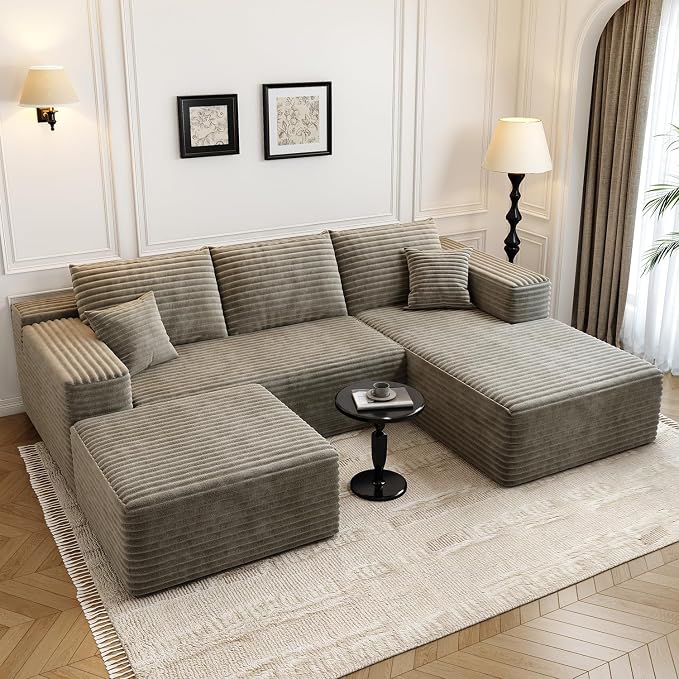 107.5"Cloud Modular Sectional Couch by Settab