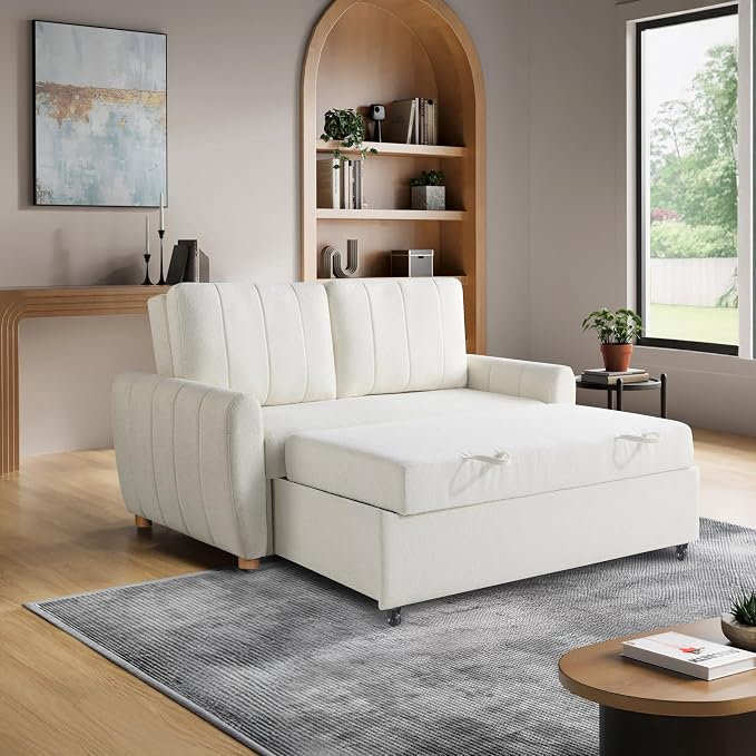 Serta Galway 66.5" Convertible Sleeper Loveseat, Full Size, Dreamcoil Comfort - Image 6