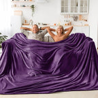 BEDELITE Fleece Blanket Soft Plush Oversized Bed Blanket Purple 120"x120" | by BEDELITE